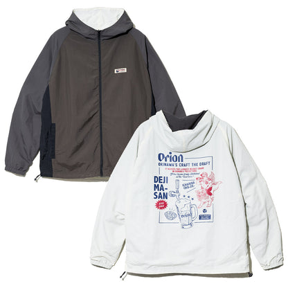 【Duckster × ORION】 ダックスターコラボナイロンジップパーカー リバーシブル （カラー：ホワイト）