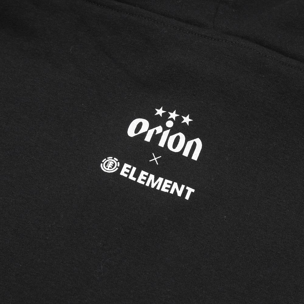 ELEMENT × ORION タギング嘉例フーディー （カラー：ブラック）