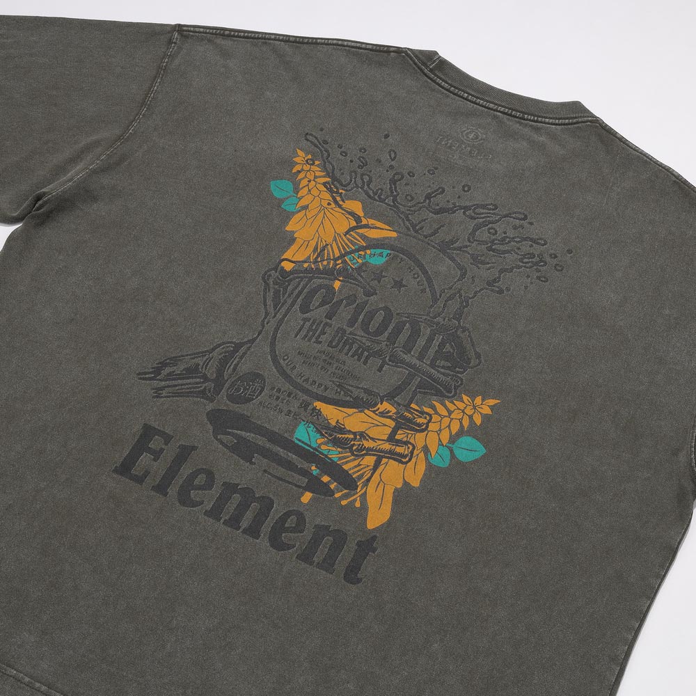 ELEMENT × ORION ザ・ドラフト缶ロンT　パウダーブリーチ