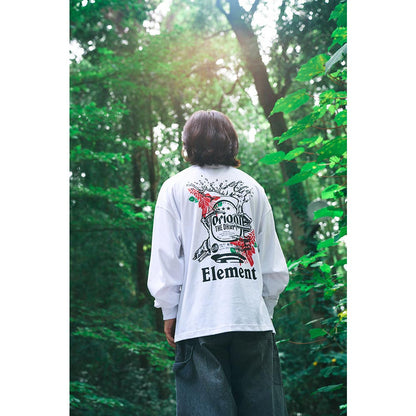 ELEMENT × ORION CAN FLOWER LS （カラー：ホワイト）　