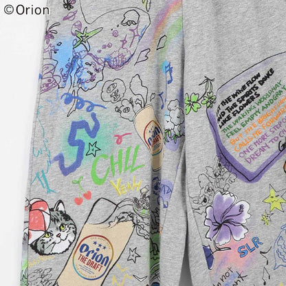 【ORION×ScoLar】コラージュ柄プリントパンツ （カラー：グレー）