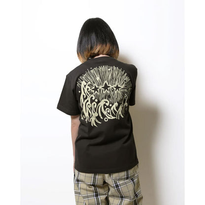 沖縄クリエイターコラボTシャツ：黄金三星（クガニミチブシ）ブラック