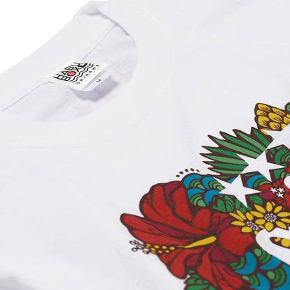 【オリオン公式】沖縄クリエイターコラボTシャツ：オリオンブーケ ホワイト