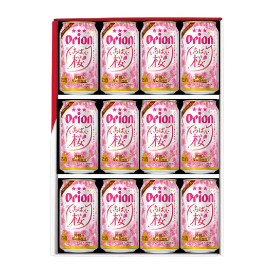 【季節限定】 オリオン いちばん桜 ギフトセット（いちばん桜350ml×12缶）2026