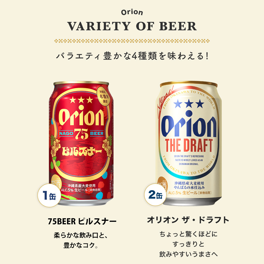 季節限定】 オリオン 沖縄クラフト 飲み比べ 6缶ギフト（75BEER