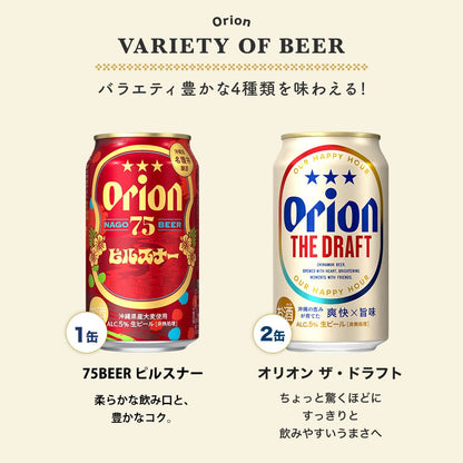 【季節限定】 オリオンビール5缶 ＆ ザ・プレミアム専用ミニグラス付きギフト（ザ・プレミアム 夕なぎの波音 入）