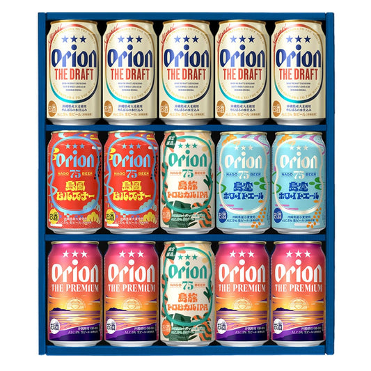 オリオン 沖縄クラフト5種15缶 飲み比べギフト（75BEER 島旅トロピカルIPA入）