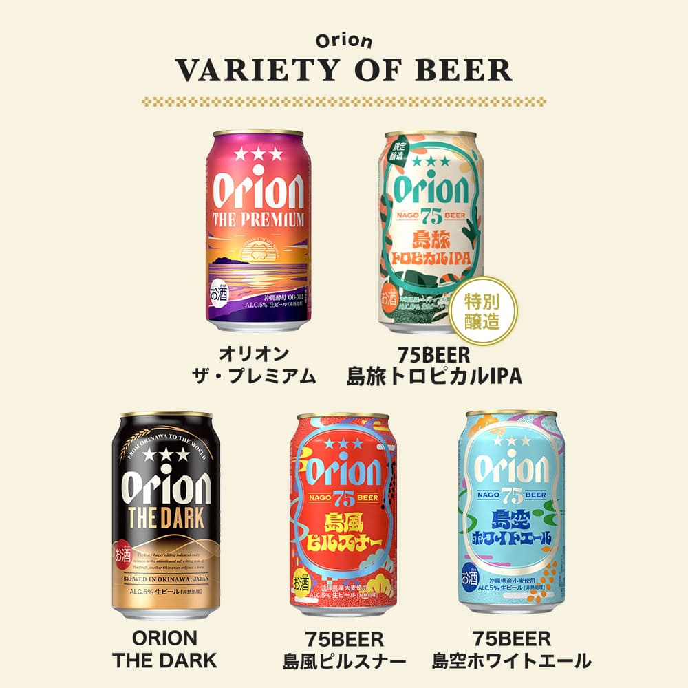 【季節限定】こだわりの沖縄クラフト5種10缶 飲み比べギフト（75BEER 島旅トロピカルIPA入）