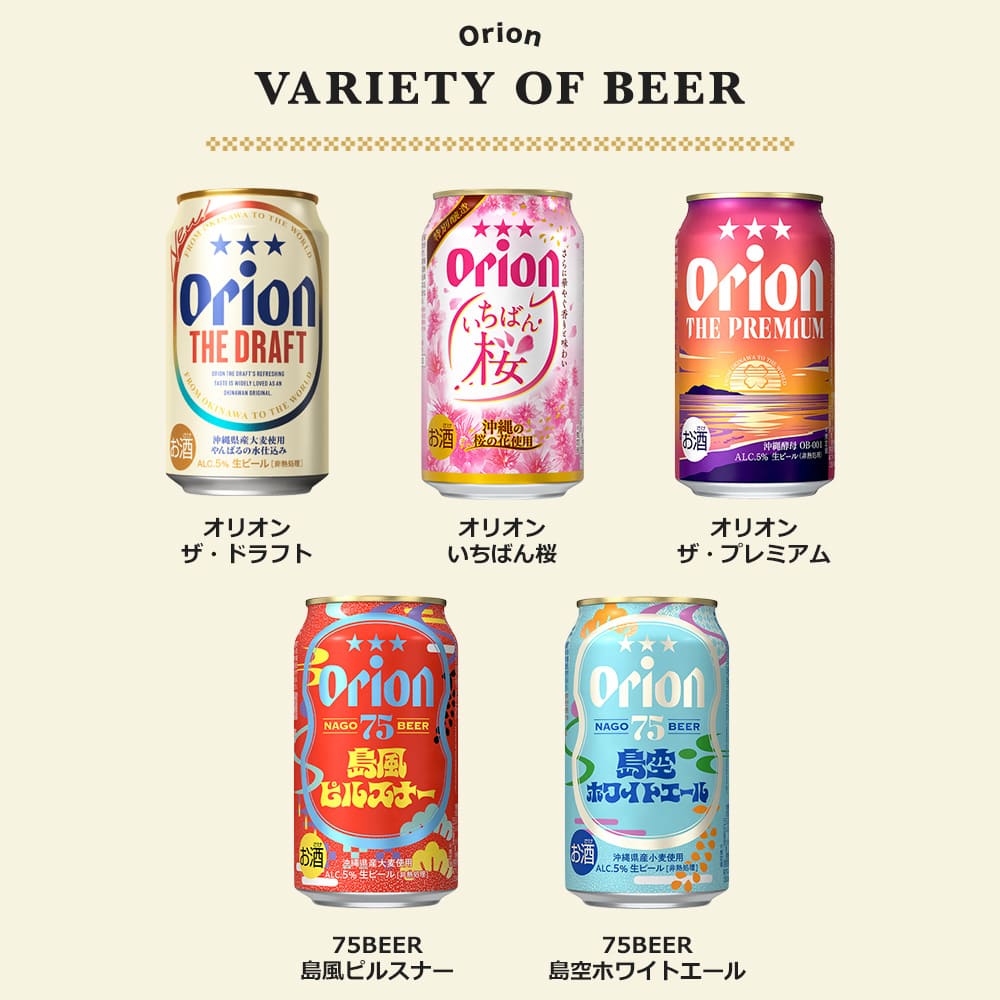 【お歳暮ギフト】オリオン 沖縄クラフト5種15缶 飲み比べギフト（いちばん桜入）