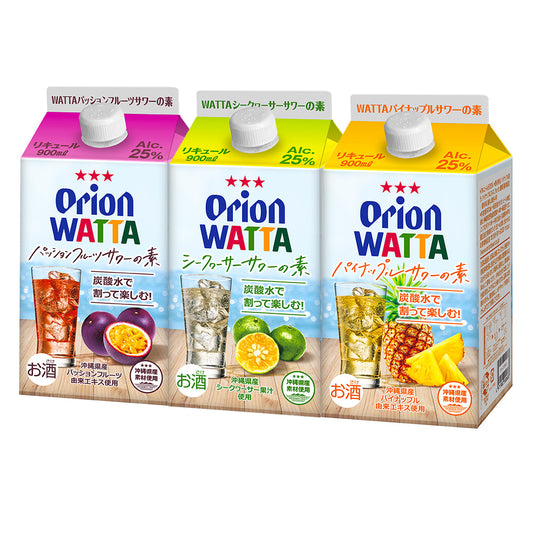 WATTAサワー3種セット 紙パック900ml(割り用) 3種×各1本