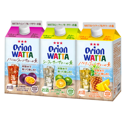 WATTAサワー3種セット 紙パック900ml（割り用） 3種×各1本
