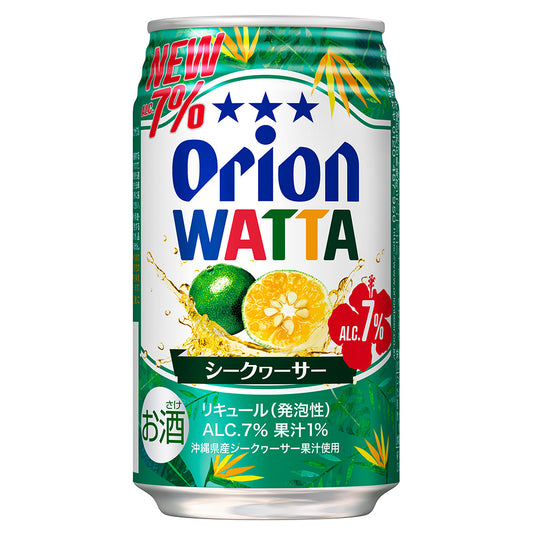 WATTA シークヮーサー Alc.7% 350ml 24缶入