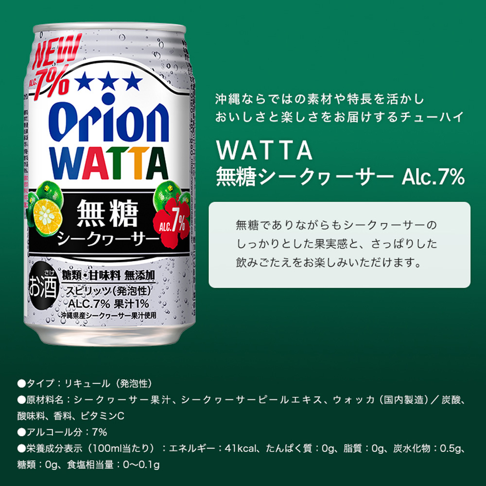 【限定】今だけWATTA9種12缶セット（WATTA350ml定番8種、限定1種）サンティーサワー