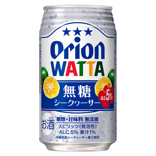WATTA 無糖シークヮーサー350ml 24缶入