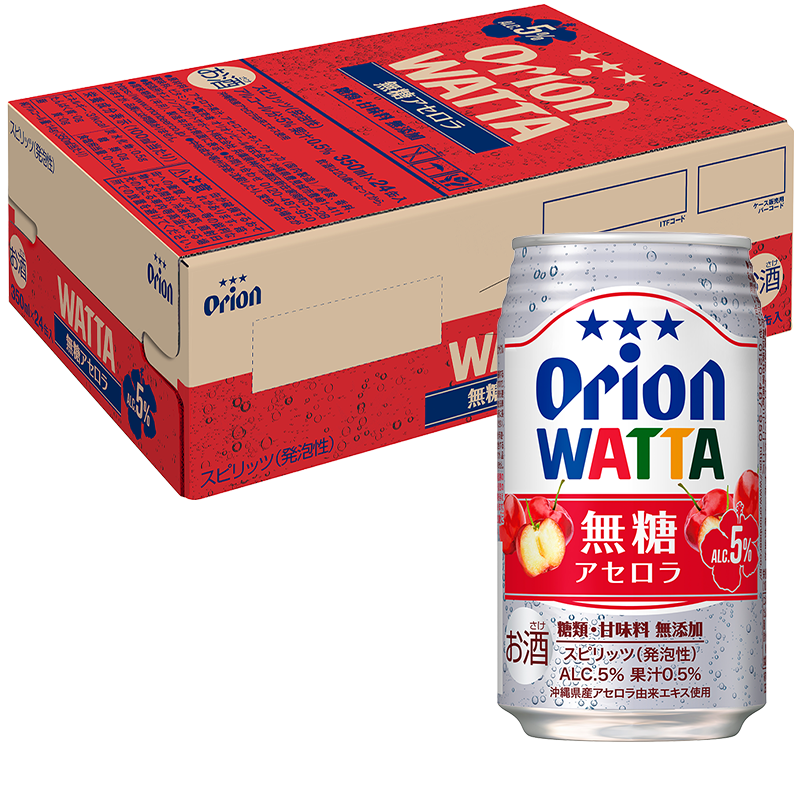 WATTA 無糖アセロラ350ml 24缶入