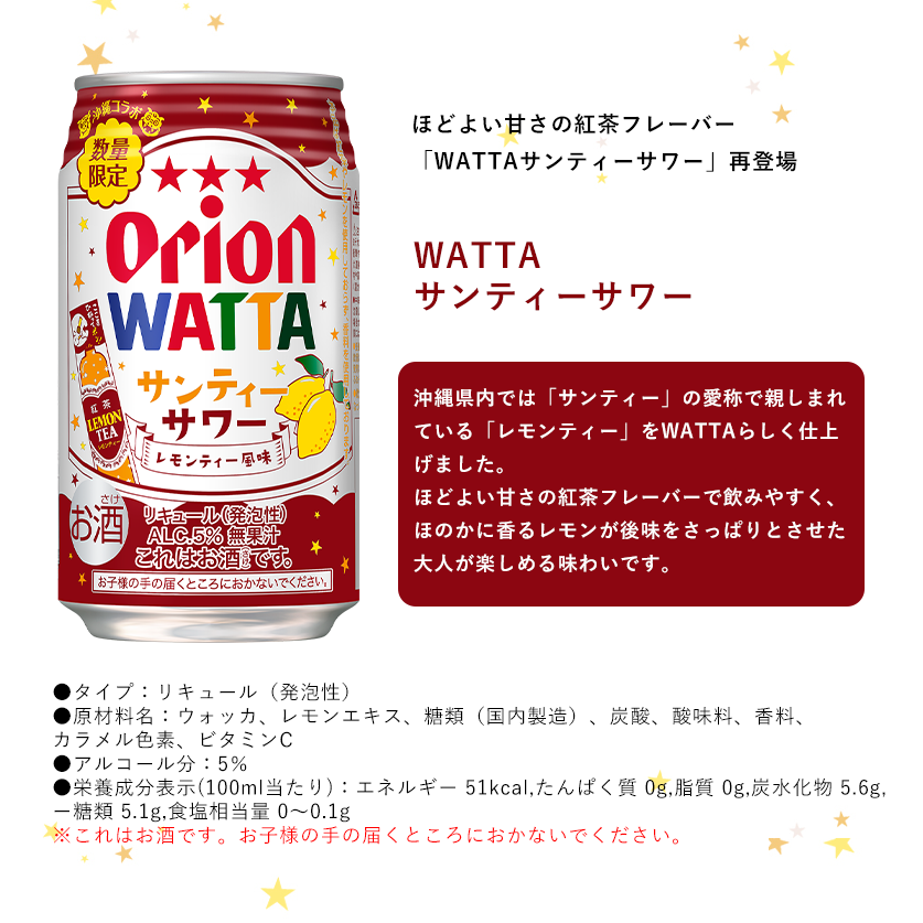 【限定】今だけWATTA9種12缶セット（WATTA350ml定番8種、限定1種）サンティーサワー