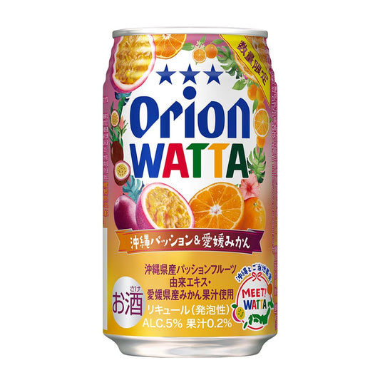 【数量限定】WATTA 沖縄パッション＆愛媛みかん 350ml 24缶入