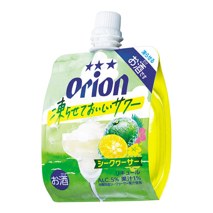 【期間限定】オリオン 凍らせておいしいサワー シークヮーサー パウチ140ml（24個入り・6個入り）