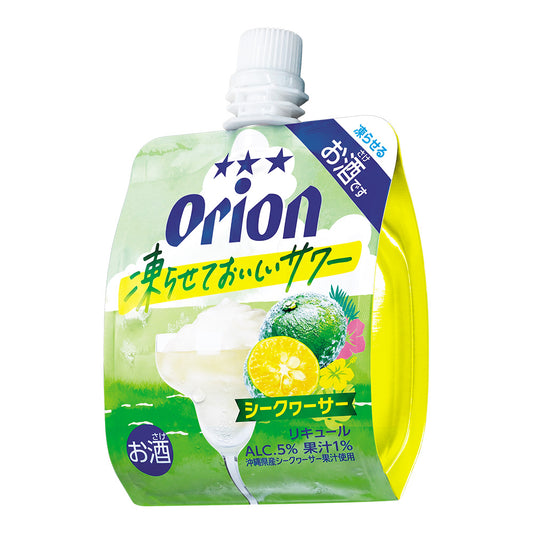 【期間限定】オリオン 凍らせておいしいサワー シークヮーサー パウチ140ml（24個入り・6個入り）