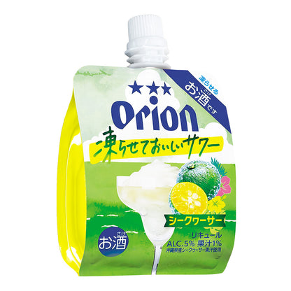 【期間限定】オリオン 凍らせておいしいサワー シークヮーサー パウチ140ml（24個入り・6個入り）