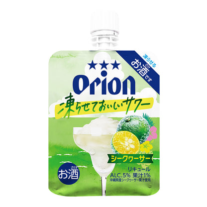 【期間限定】オリオン 凍らせておいしいサワー シークヮーサー パウチ140ml（24個入り・6個入り）