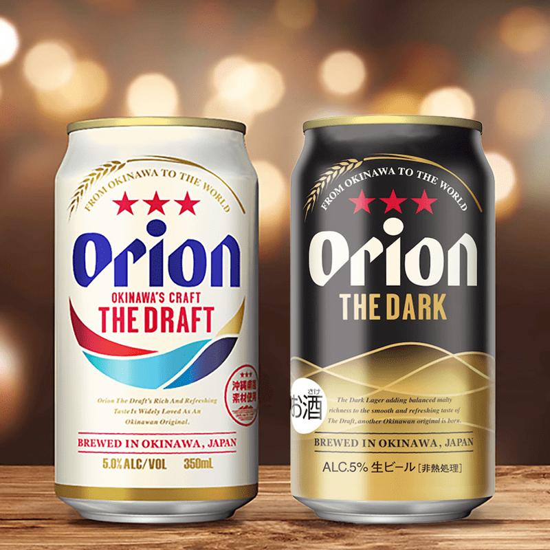 【スペシャルプライス】【限定】ORION THE DARK & ザ・ドラフト 飲み比べ12缶セット（350ml 2種×各6缶）
