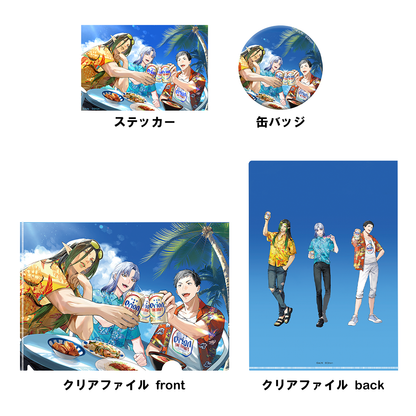 【にじさんじ×オリオンビール】限定ノベルティ＆「オリオン ザ・ドラフト」６缶パック付き！コラボセット（全員集合デザインT入り）
