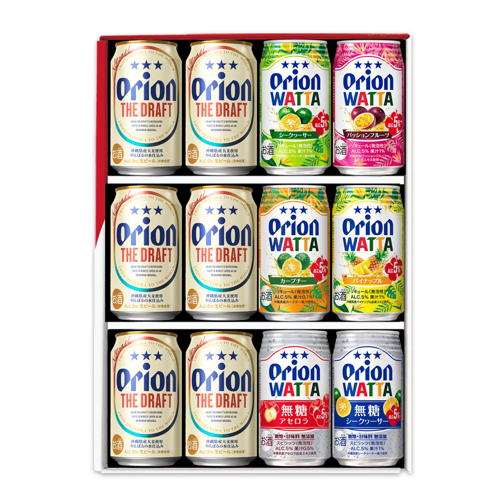 ザ・ドラフト＆WATTA詰合せギフトセット（ザ・ドラフト350ml×6缶、WATTA350ml6種×各1缶）