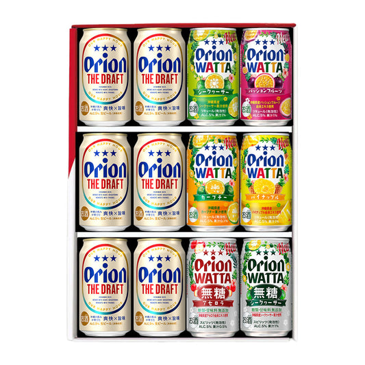ザ・ドラフト＆WATTA詰合せギフトセット（ザ・ドラフト350ml×6缶、WATTA350ml6種×各1缶）