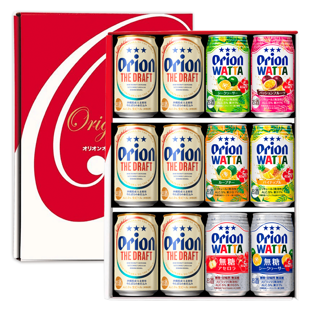 ザ・ドラフト＆WATTA詰合せギフトセット（ザ・ドラフト350ml×6缶、WATTA350ml6種×各1缶）