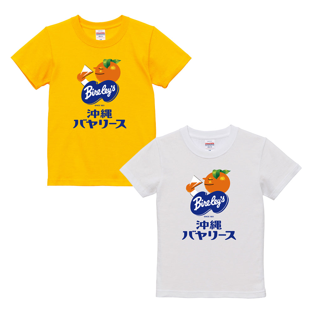 沖縄バヤリース　バヤ坊Tシャツ　YELLOW　イエロー　キッズ