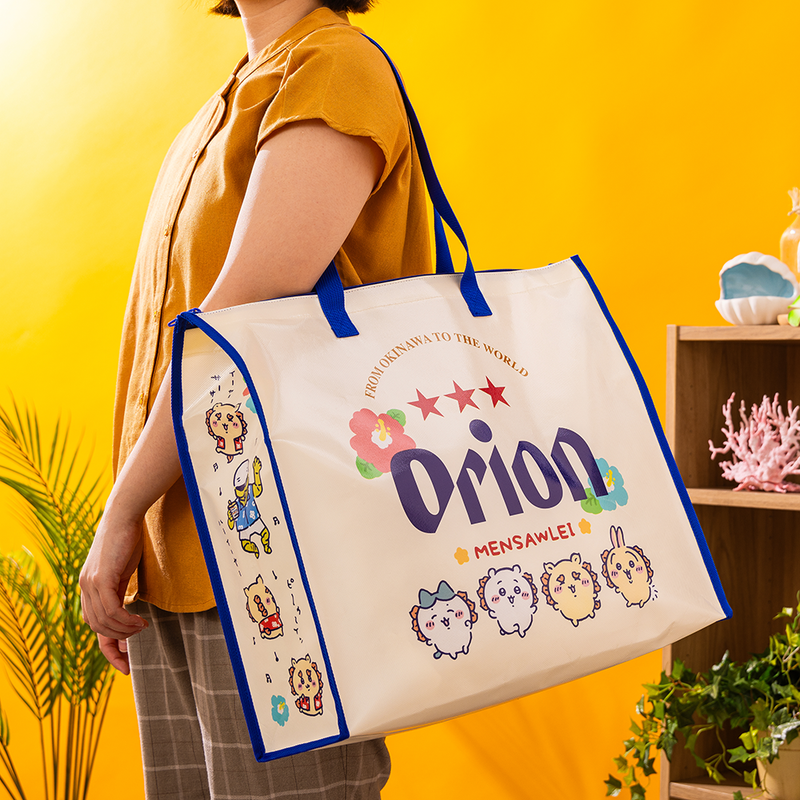 オリオンビール×ちいかわ シーサーのおみやげやさん 大きめトートバッグ オリオンビール×ちいかわ シーサーのおみやげやさん おみやげ