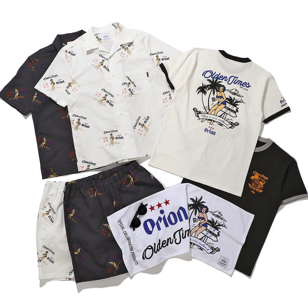 【ORION×OLDENTIMES】2023夏 那覇桜坂リンガーTシャツ　スミクロ