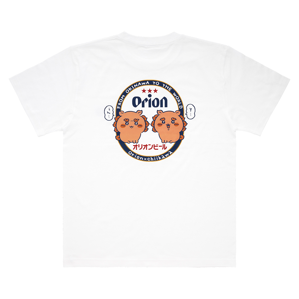 オリオンビール×ちいかわ　シーサーのおみやげやさん Tシャツ  （ア...ぅん･･･）  S～２XL