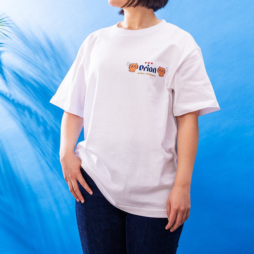 オリオンビール×ちいかわ　シーサーのおみやげやさん Tシャツ  （ア...ぅん･･･）  S～２XL