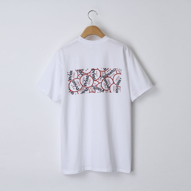 ORION PATTERN PRINT Tシャツ カラー：WHITE【BEAMS DESIGN