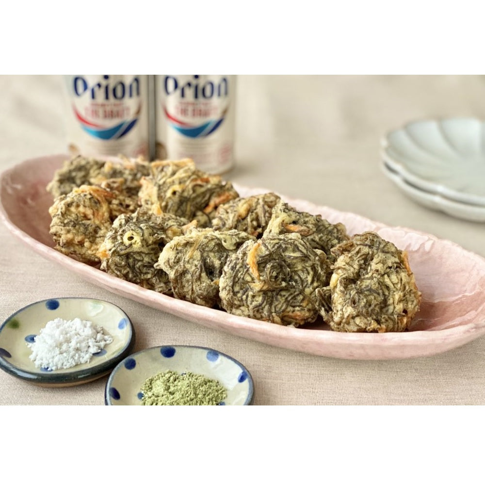 シャキシャキ食感。新鮮な沖縄 津堅島産の『塩もずく（500g・5人前相当）』