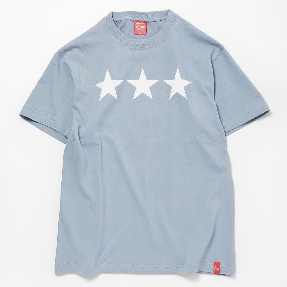 オリオン三ツ星ロゴTシャツ アシッドブルー