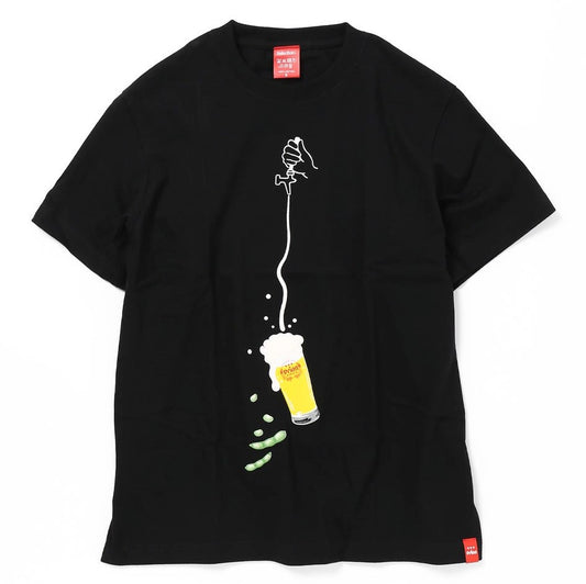 生ビールと枝豆Tシャツ