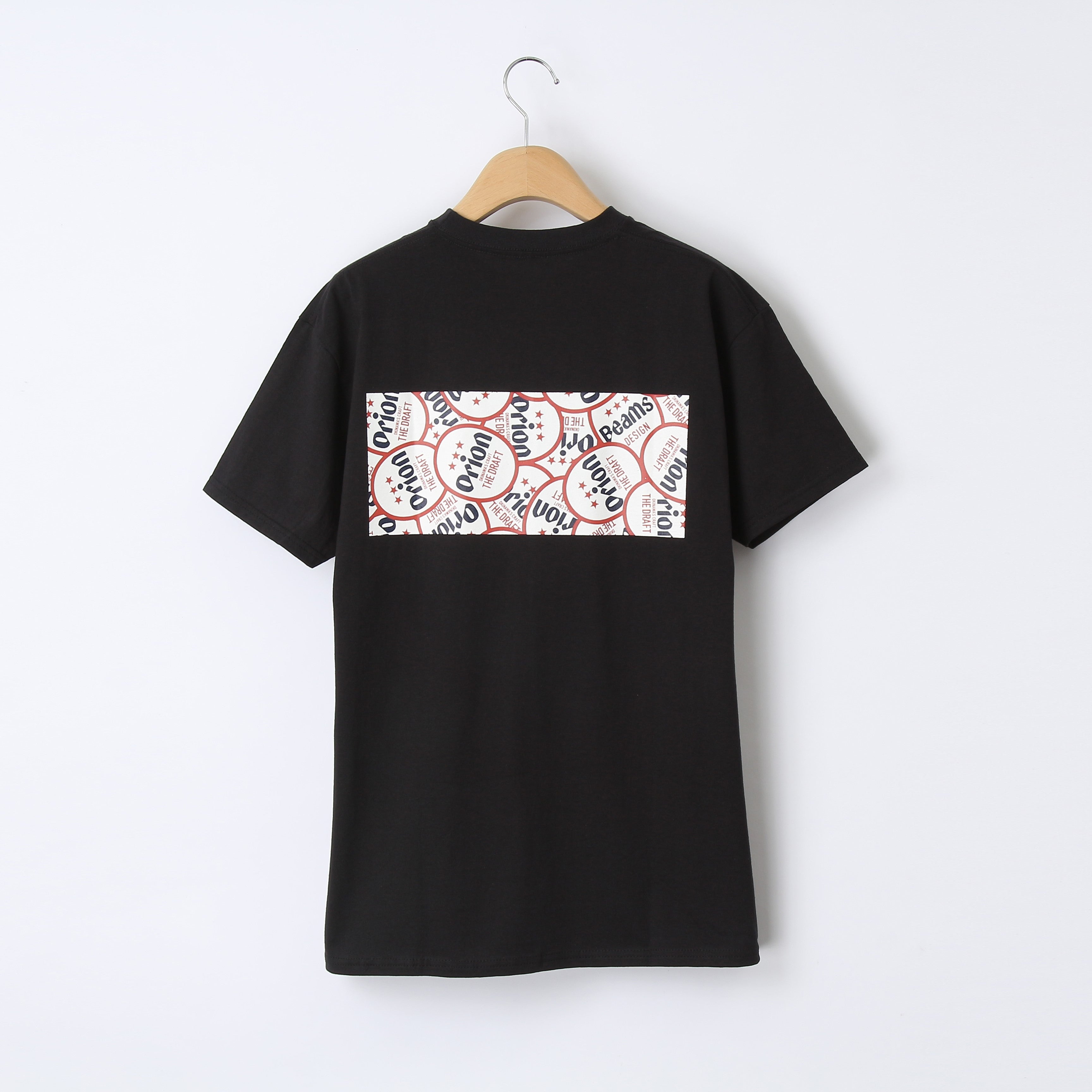 ORION PATTERN PRINT Tシャツ カラー：BLACK【BEAMS DESIGNプロデュース】