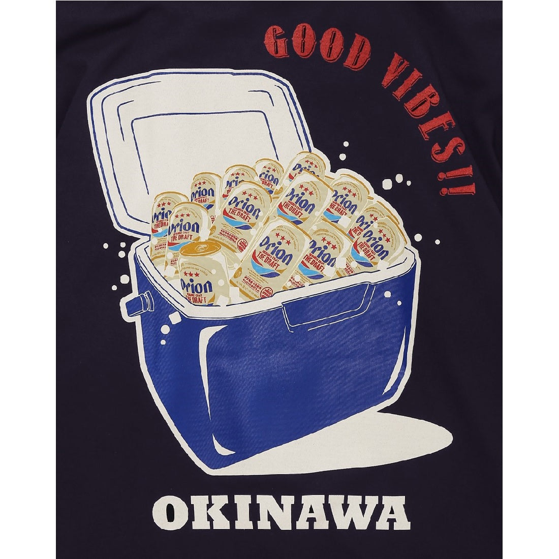★オリオン ORION×HABUBOX】オリオンクーラーBOX Tシャツ サンドベージュ コラボ
