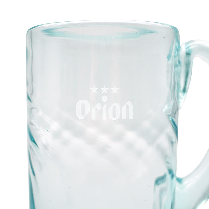 【オリオン公式】琉球ガラス ビアジョッキ モール柄（約500ml）