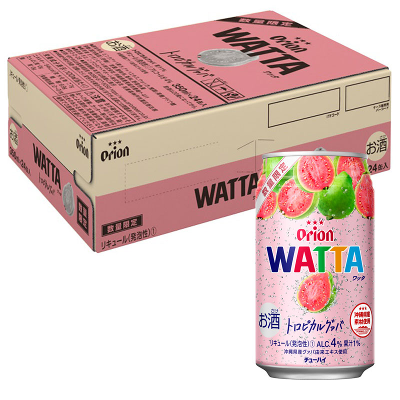 WATTA トロピカルグァバ 350ml 24缶入