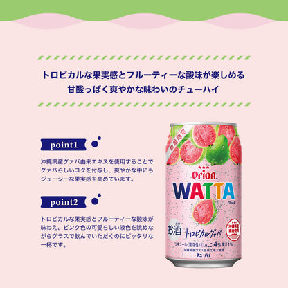 WATTA トロピカルグァバ 350ml 24缶入