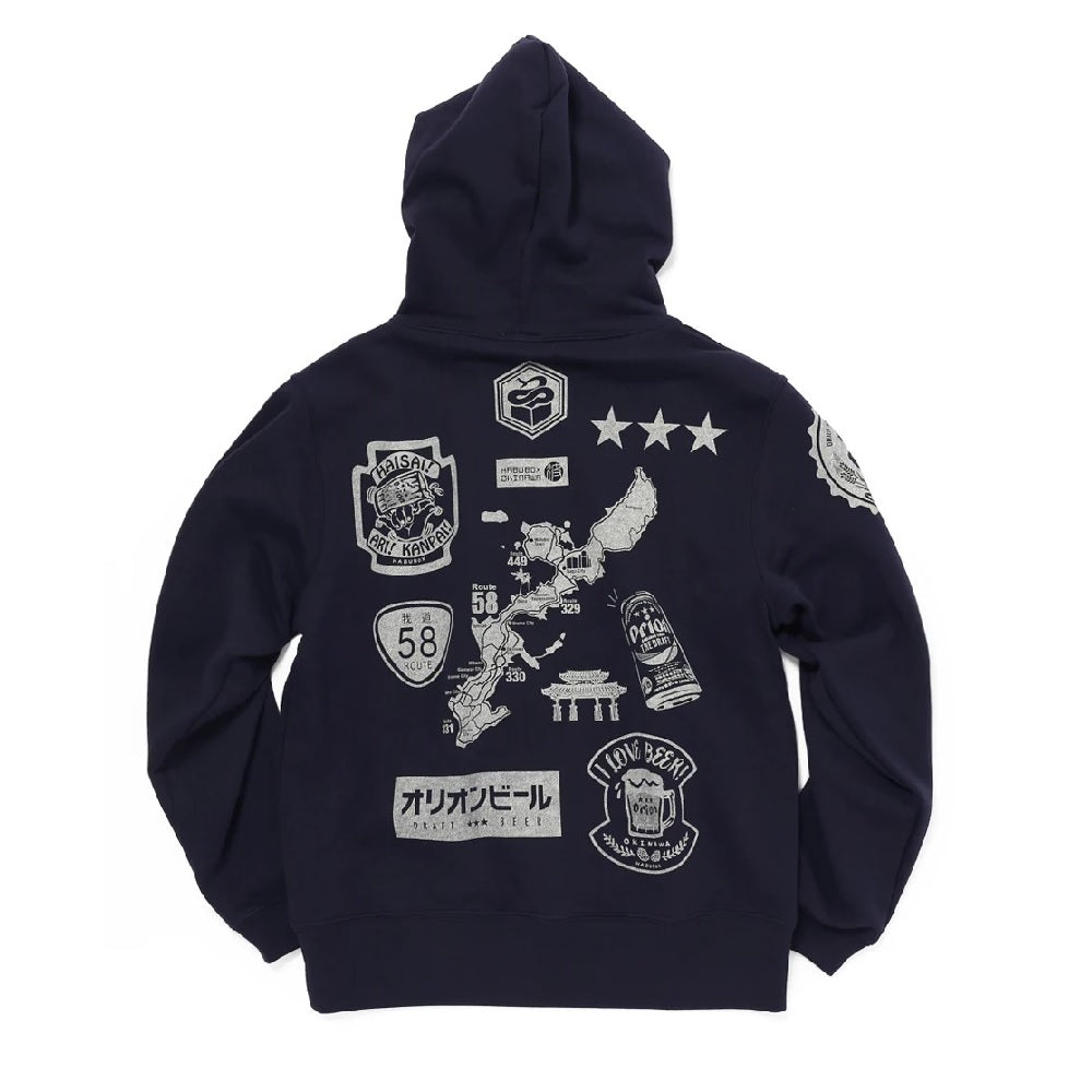 人気デザイン】島の勲章 パーカー ネイビー – オリオンビール公式通販