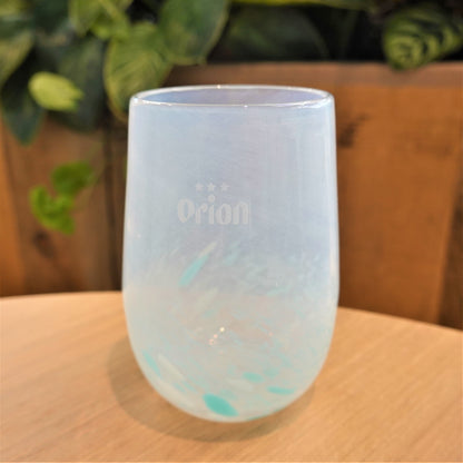 【オリオン公式通販限定】琉球ガラス ビアグラス ～八重岳桜～（約300ml）