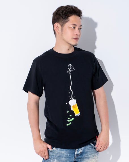 生ビールと枝豆Tシャツ