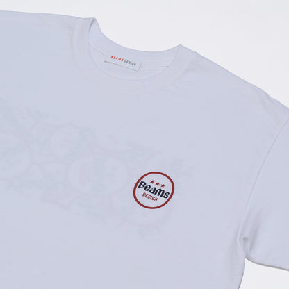 ORION PATTERN PRINT Tシャツ カラー：WHITE【BEAMS DESIGNプロデュース】
