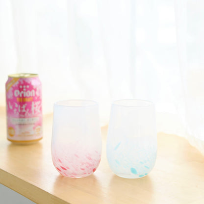 【オリオン公式通販限定】琉球ガラス ビアグラス ～八重岳桜～（約300ml）
