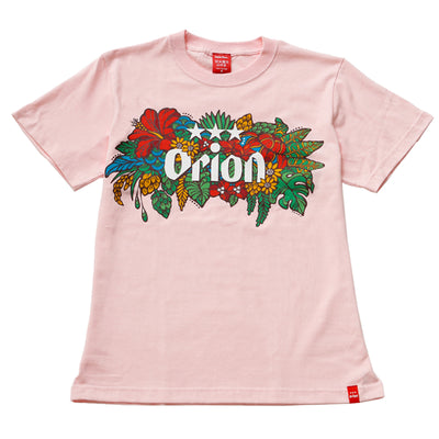 沖縄クリエイターコラボTシャツ：オリオンブーケ ベビーピンク